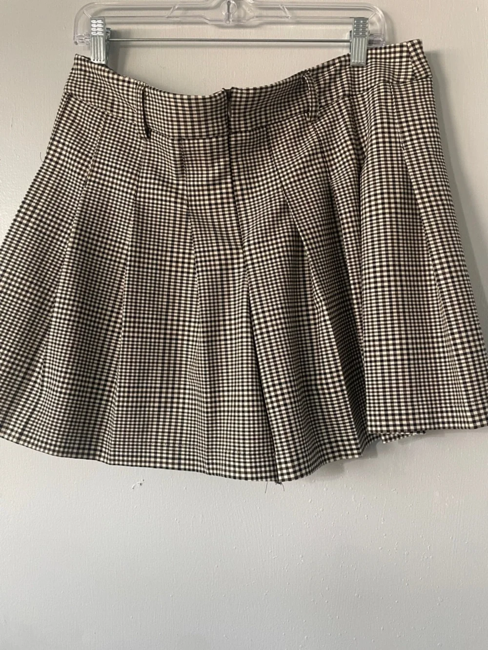 Maison D’ Emilie Black & White Gingham Pleated Skirt - Picture 4 of 9